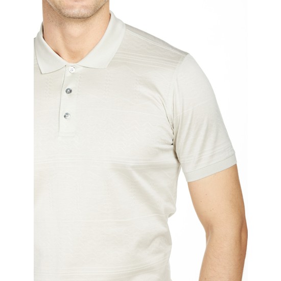 Bisse Erkek Regular Fit Desenli Polo Yaka T Shirt TAS Fiyatı