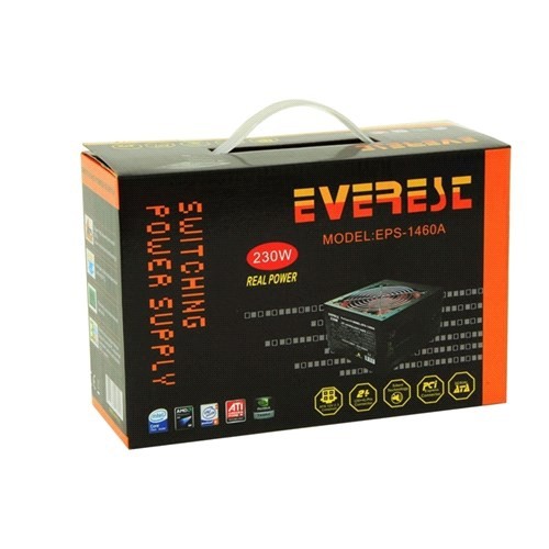 Everest Eps 1460A Real 230W Peak 280W 20 4 Pin Power Supply Fiyatı