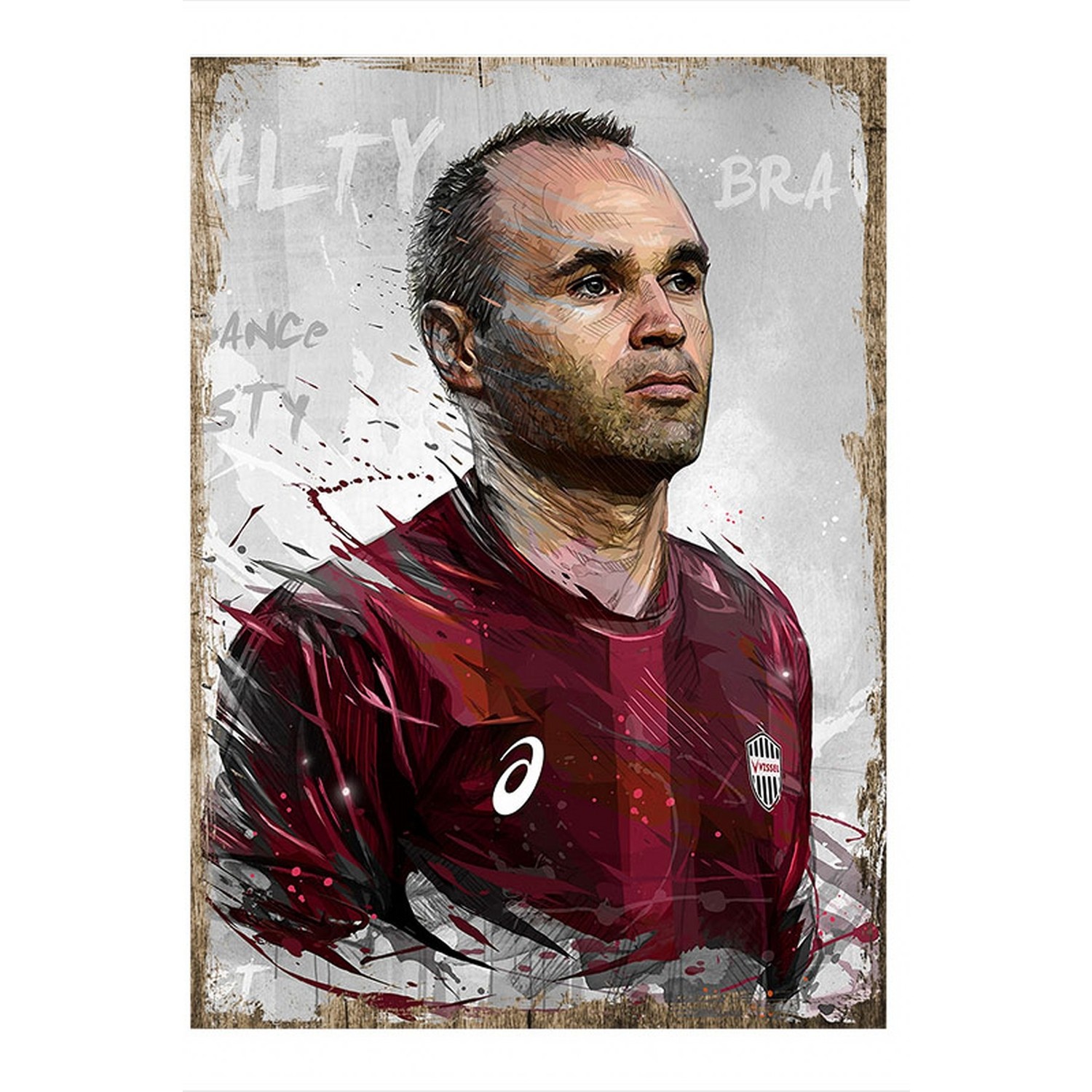 Tablomega Andre Iniesta Art Mdf Poster Fiyat Taksit Se Enekleri