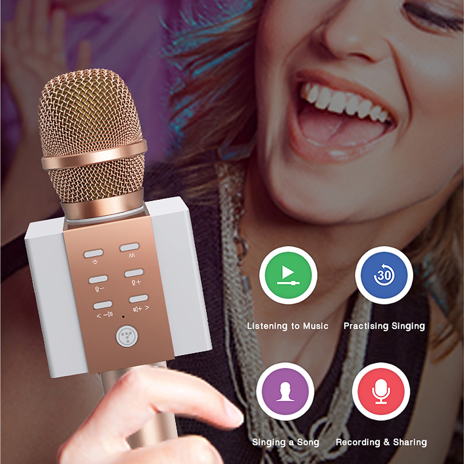 Tosıng 008 Kablosuz Karaoke Mikrofon Bluetooth Hoparlör Fiyatı