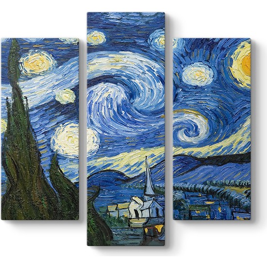 Tabloshop Vincent Van Gogh Y Ld Zl Gece Tablosu Fiyat