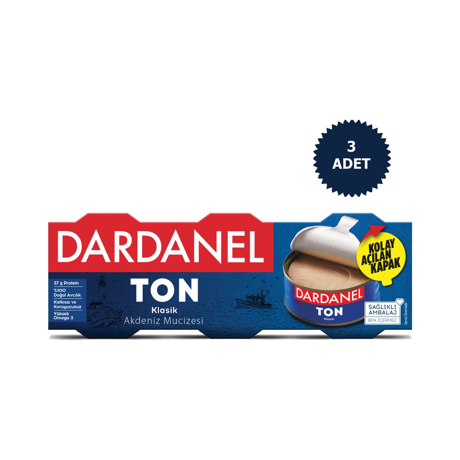 Dardanel Ayçiçek Yağlı Ton Balığı 3X75G 3 li Fiyatı