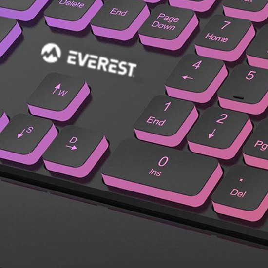 Everest KM R59 Forza Plus Siyah USB Rainbow Backlight Q Fiyatı