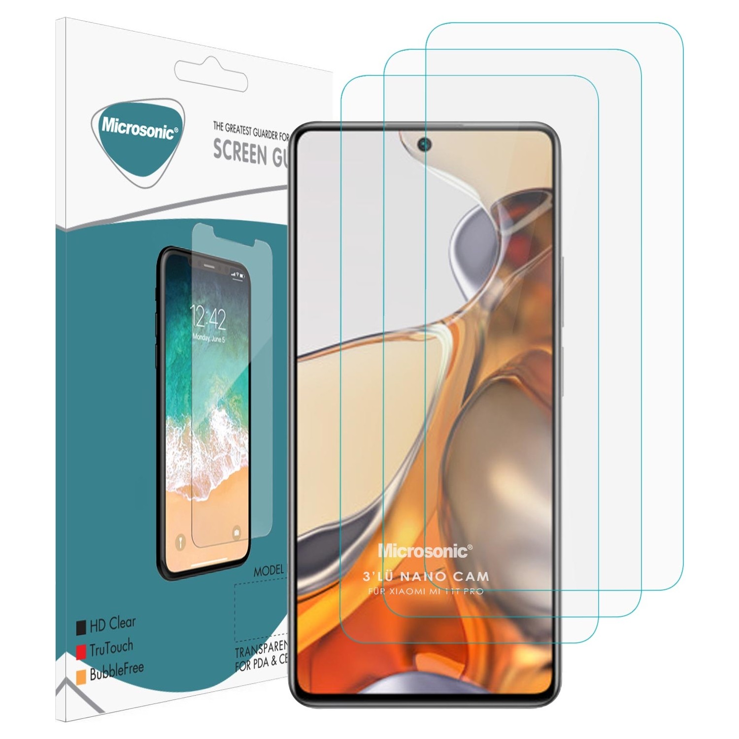 Microsonic Xiaomi Mi T Pro Screen Protector Nano Glass Cam Fiyat