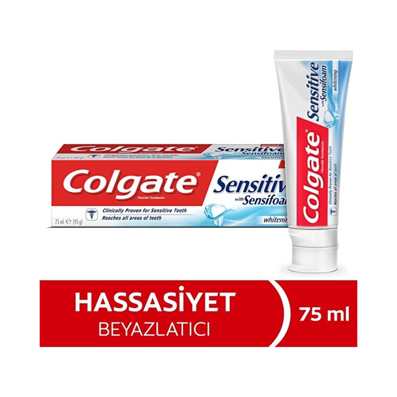 Colgate Sensitive Sensifoam Beyazlatıcı Diş Macunu 75 ml Fiyatı