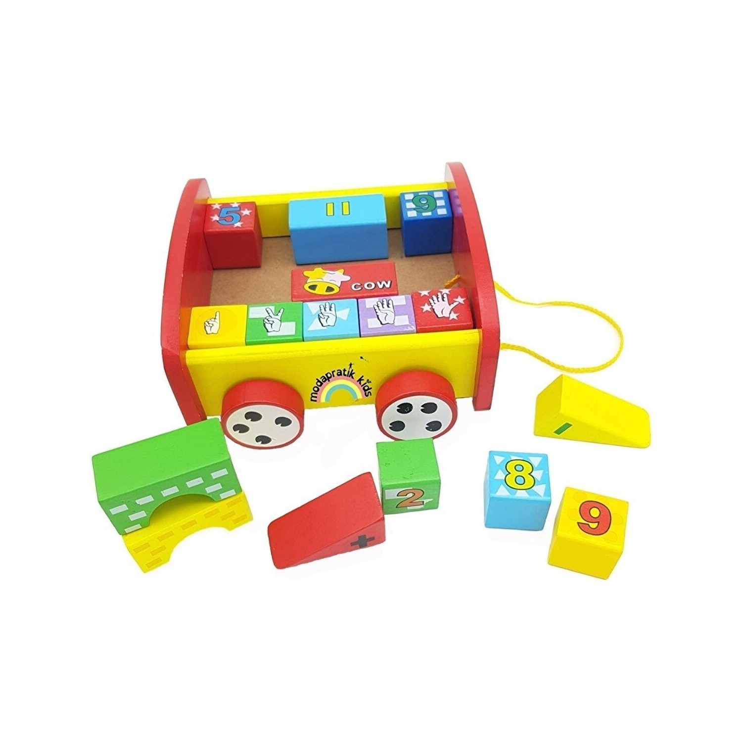 Hamaha Wooden Toys Ahşap Eğitici Geliştirici Ipli Çekçek Fiyatı