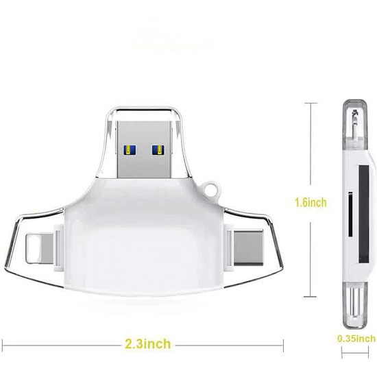 Daytona HC06 Lightning USB Type C Micro To Sd Tf Kart Fiyatı