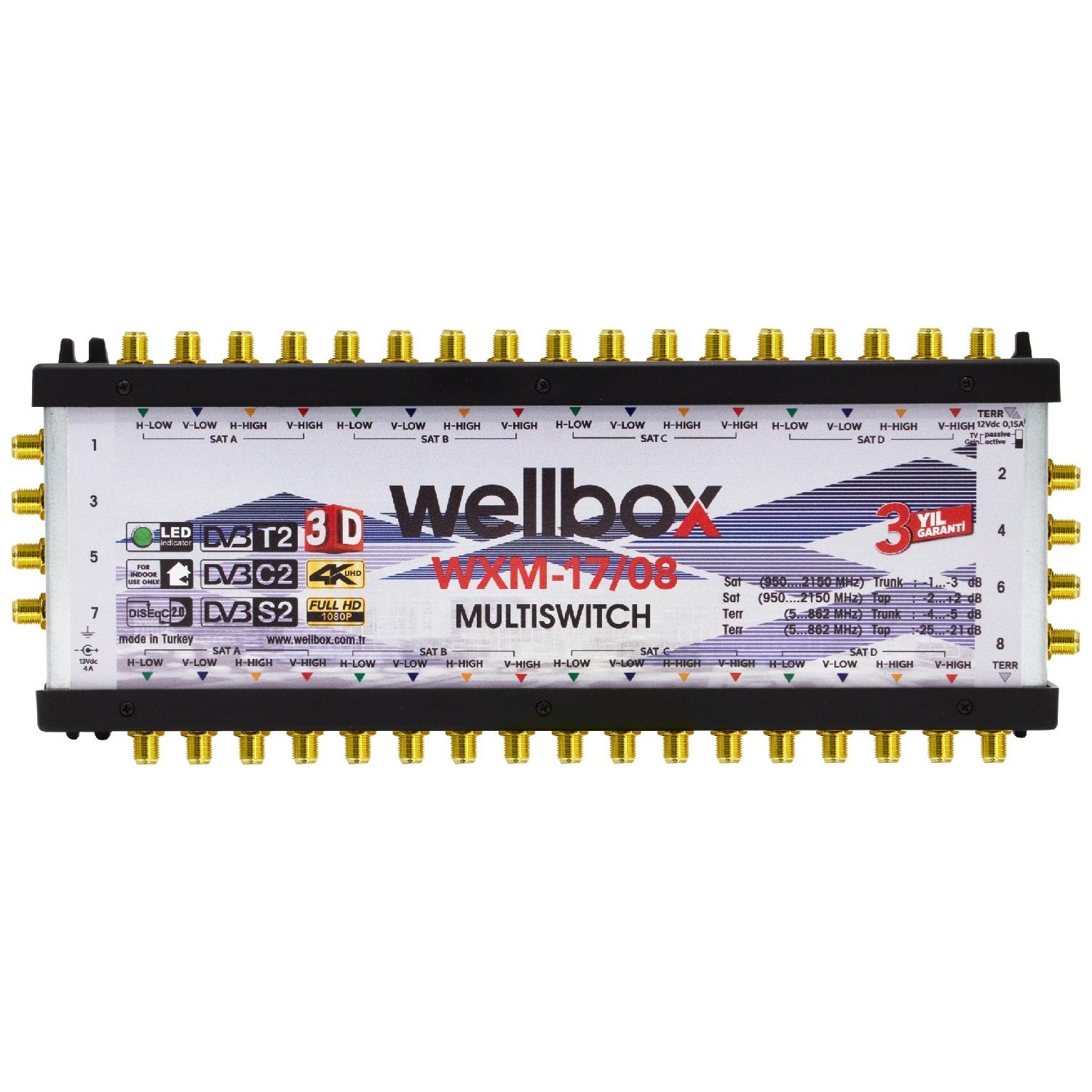 Wellbox 1708 17 8 Multiswitch Kaskatlı Fiyatı Taksit Seçenekleri