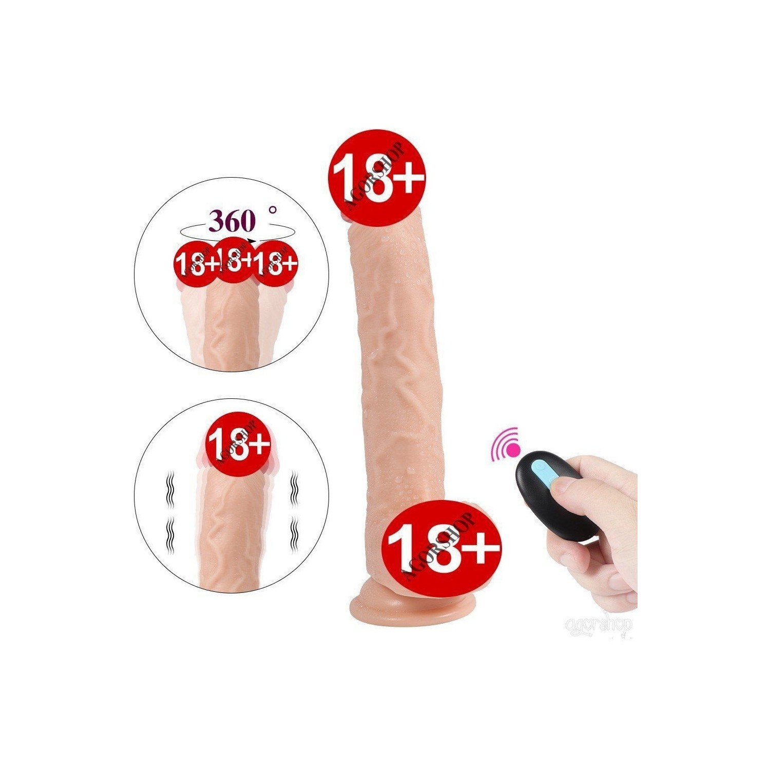 Astarte Dildo Series Hallen Uzaktan Kumanda Hareketli Fiyatı