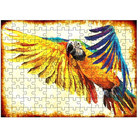 Tablomega Ahşap Mdf Puzzle Yapboz Renkli Papağan 120 Parça Fiyatı