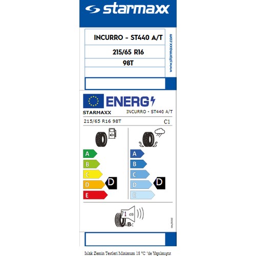 Starmaxx 215 65 R16 98T M S İncurro A T ST440 SUV Yaz Fiyatı