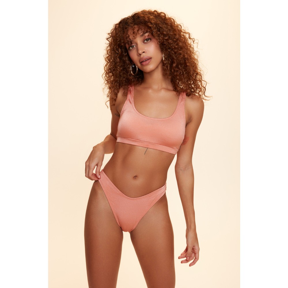 No Gossip Mellow Klasik Bikini Tek Alt Somon 229210 Parlak Fiyatı