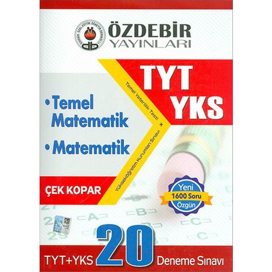 Özdebir Yks Tyt Temel Matematik Ve Matematik 20 Deneme Kitabı