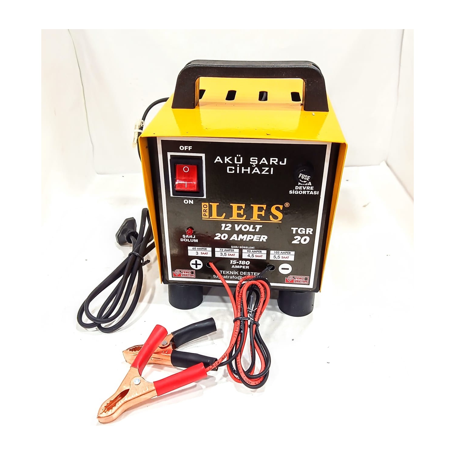 Pro Lefs Akü Şarj Cihazı 12 Volt 20 Amper 180 Ampere Kadar Fiyatı