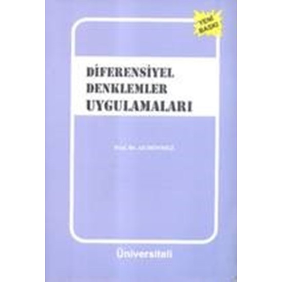 Diferensiyel Denklemler Uygulamalar Ali D Nmez Kitab Ve Fiyat