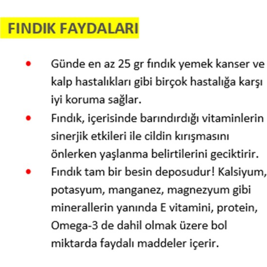 Tuğba Kuruyemiş Tuzsuz Fındık 500 gr Fiyatı Taksit Seçenekleri