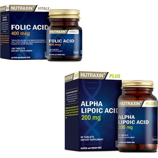 Nutraxin Mcg Folic Acid Alpha Lipoic Acid Tioktik Fiyat