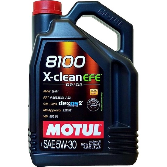 Motul 8100 X Clean Efe 5W30 Dexos2 Partiküllü Motor Yağı 4lt Fiyatı