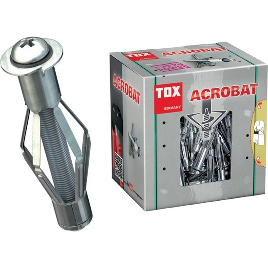 Tox Acrobat M4 x 38 Metal Boşluk Dübeli 50 Adet Fiyatı