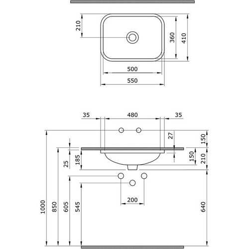 Bocchi Scala Tezgah Alt Lavabo Cm Parlak Siyah Fiyat