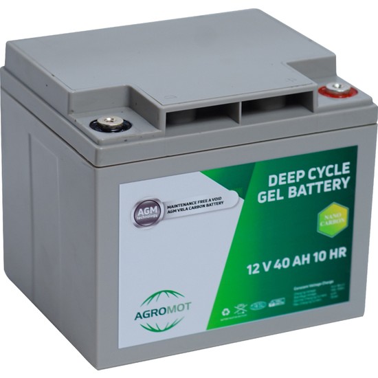 Agromot V Ah Jel Ak Deep Cycle Nano Carbon Agm Battery Fiyat