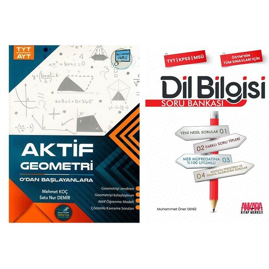 AKM Aktif Öğrenme TYT AYT Geometri 0 Dan Başlayanlara ve Kitabı