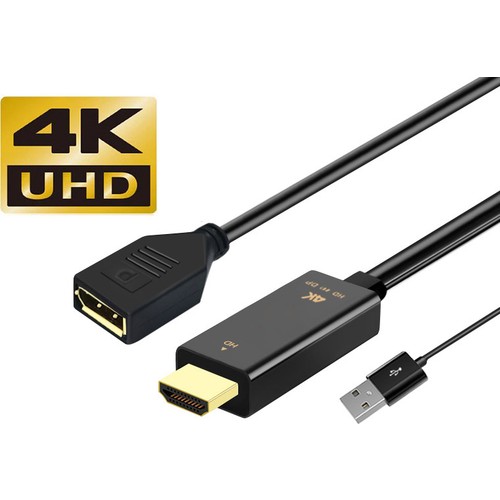 Keepro Hdmı To Display 4K Kablo Usb2 0 Güç Kaynağı Kablosu Fiyatı