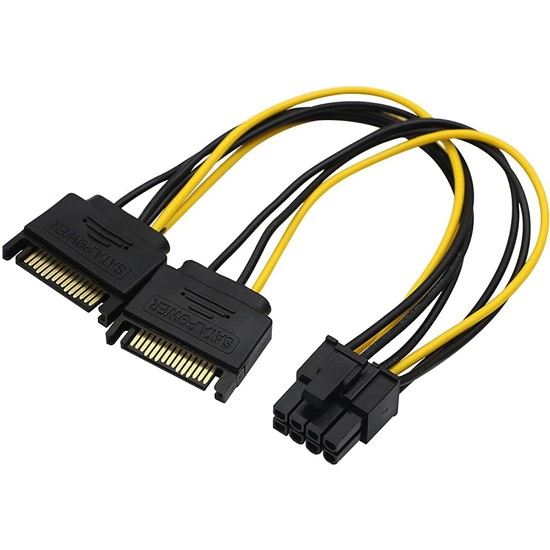 Aogo 8 Pin 2xsata 15 Pin Sata Güç Kablosu Sata 8 Pin Fiyatı