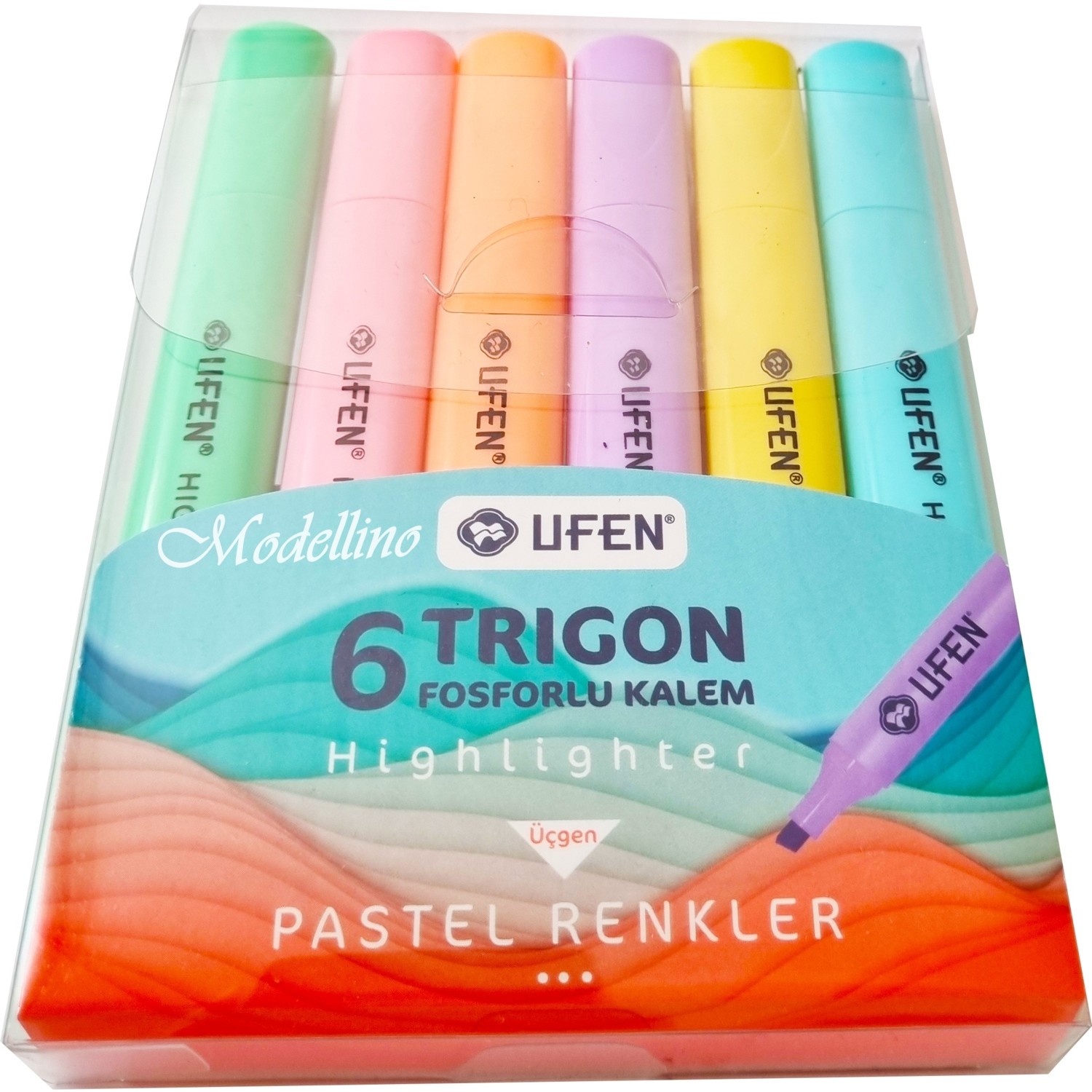 Modellino Trigon Highlighter 6 lı Pastel Renkler Ufen Kesik Fiyatı