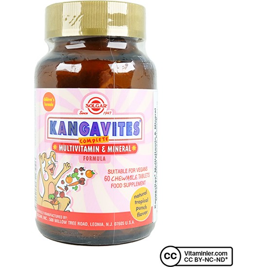 Solgar Kangavites Multivitamin Mineral 60 Tablet Fiyatı