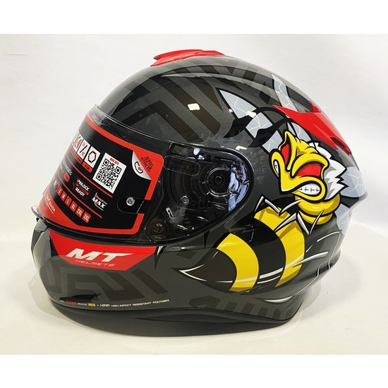 Mt Kask Targo Bee B Pearl Black Efaf Viz Rl Fiyat