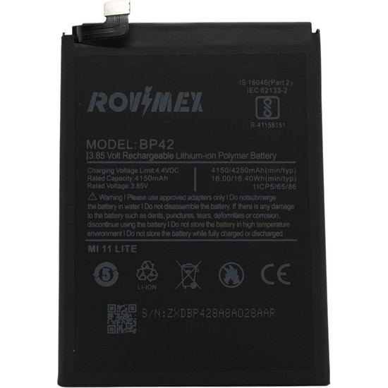 Rovimex Xiaomi Mi Lite Bp Rovimex Batarya Pil Fiyat