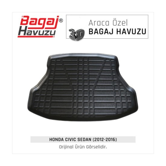 Born Garage Bagaj Havuzu Civic Tam Uyumlu Siyah Fiyat