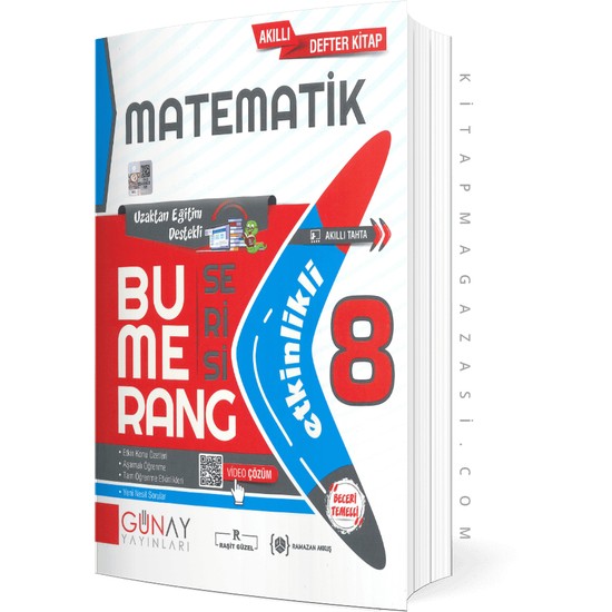 Günay Yayınları 8 Sınıf Bumerang Matematik Etkinlikli Kitap Kitabı