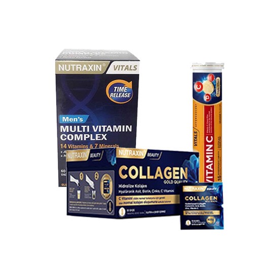 Nutraxin Gold Collagen 10 Saşe Vitamin C D Zinc Efervesan Fiyatı