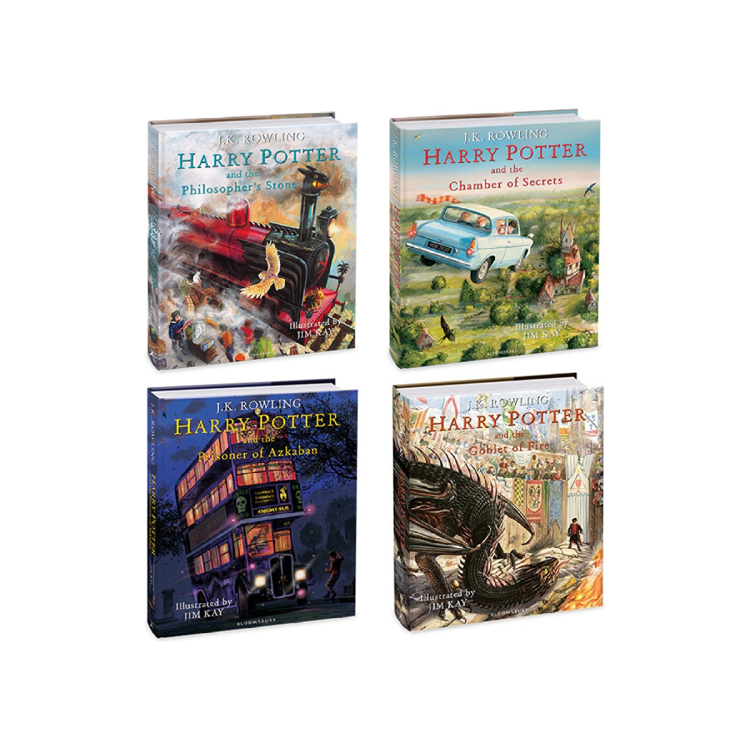 Harry Potter Illustrated Edition Book Set Kitab