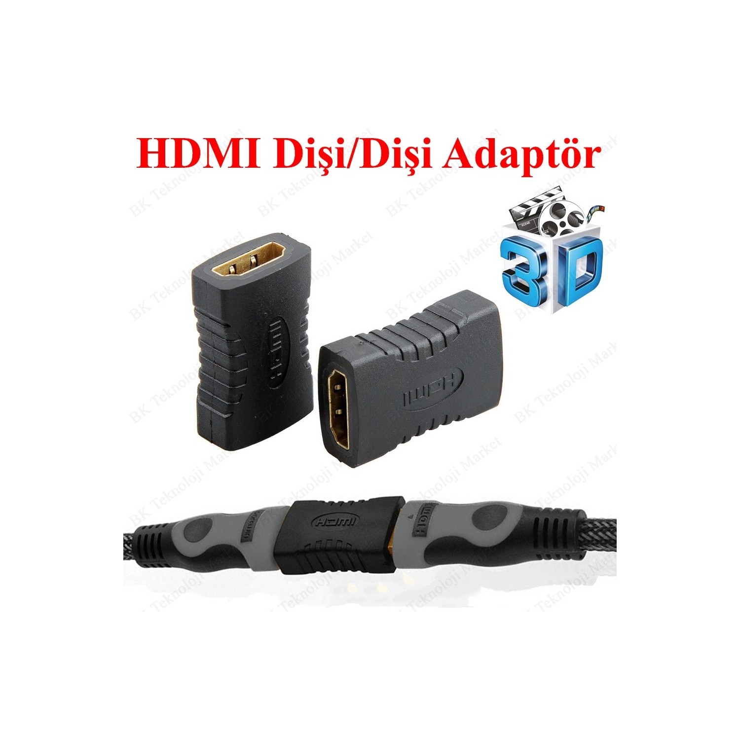 BK Teknoloji Gold Plated HDMI Dişi To HDMI Dişi HDMI Uzatma Fiyatı