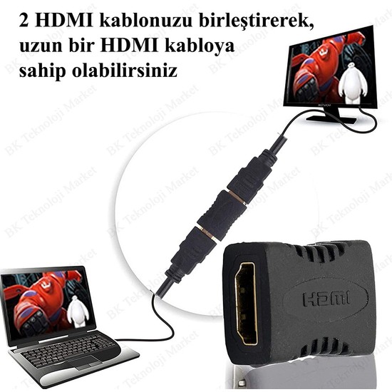 BK Teknoloji Gold Plated HDMI Dişi To HDMI Dişi HDMI Uzatma Fiyatı