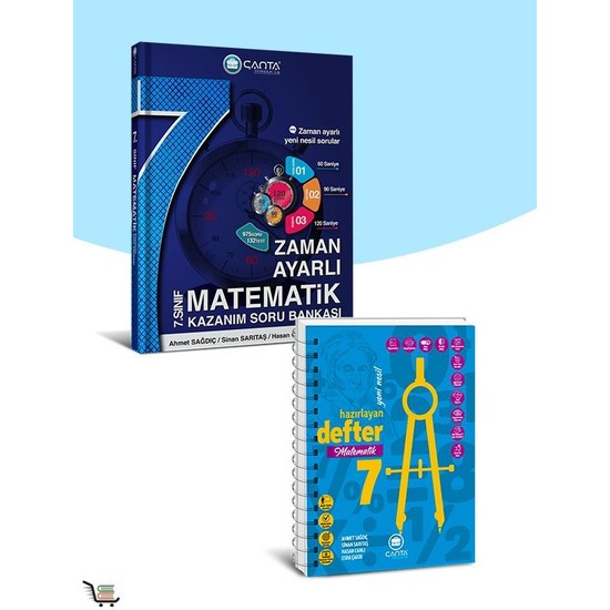 Çanta Yayınları 7 Sınıf Matematik Defter ve Kazınımlı Soru Kitabı