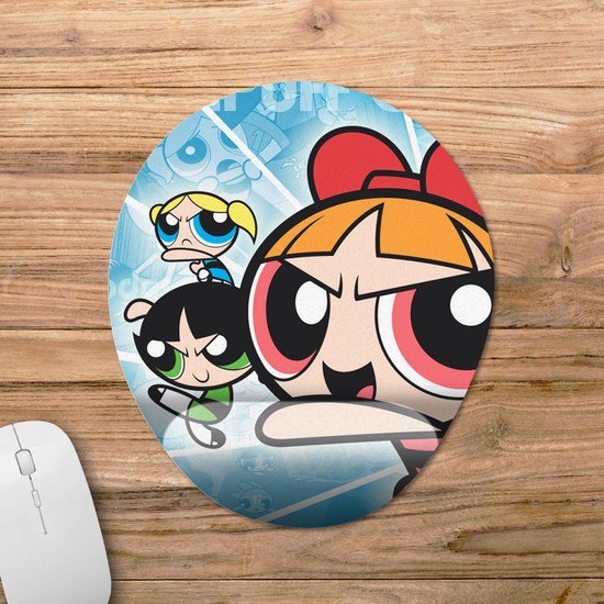 Pixxa Powerpuff Girls Bilek Destekli Mousepad Model 2 Oval Fiyatı