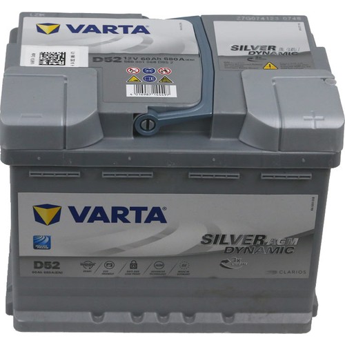 Varta Ak Silver Dynamic Agm Start Stop V Amper D Cca Fiyat