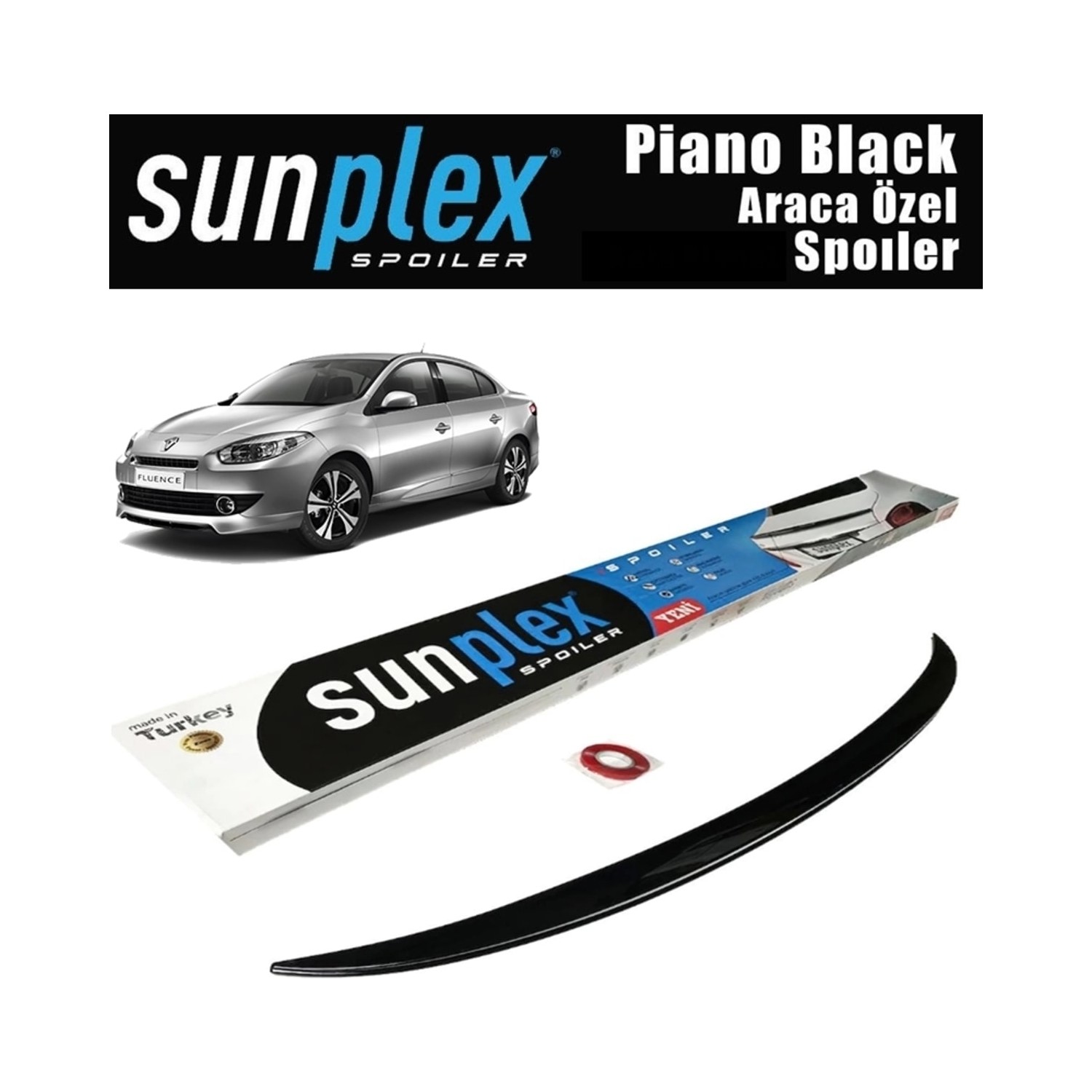 Sunplex Renault Fluence Uyumlu Bagaj Üstü Spoyler Piano Fiyatı