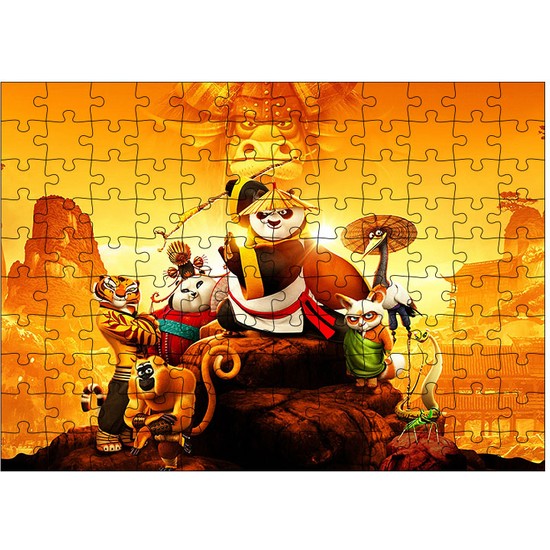 Tablomega Ahşap Mdf Puzzle Yapboz Kung Fu Panda 120 Parça Fiyatı