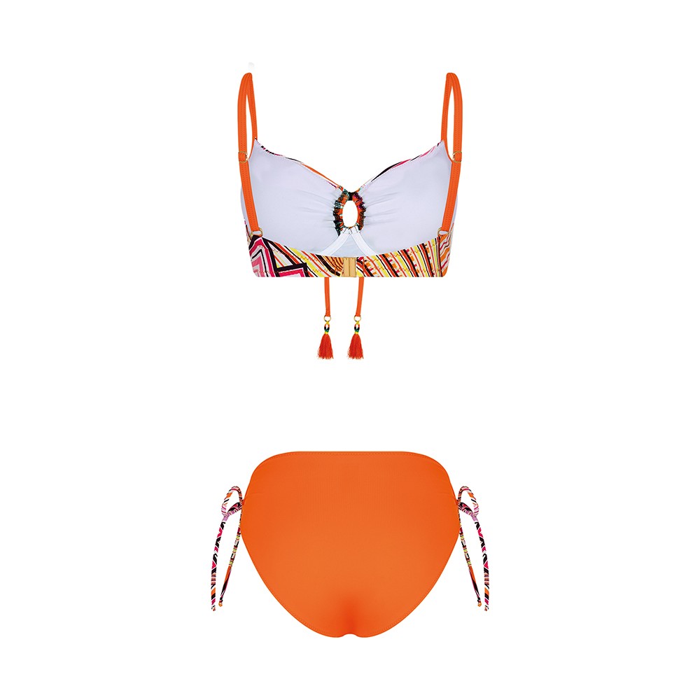 Bonesta Swimwear Geometrik Desenli Balenli Bikini Tak M Fiyat