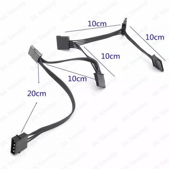 BK Teknoloji Hdd ssd Için 4pin Ide Molex To 5 Bağlantı Fiyatı