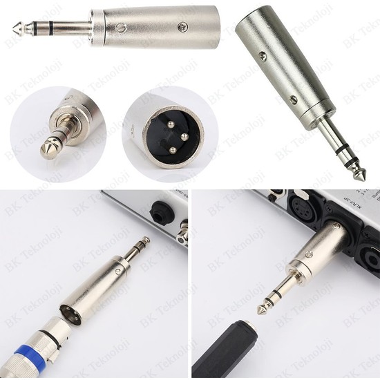 Bk Teknoloji Pin Xlr Erkek To Mm Stereo Erkek Ses Fiyat