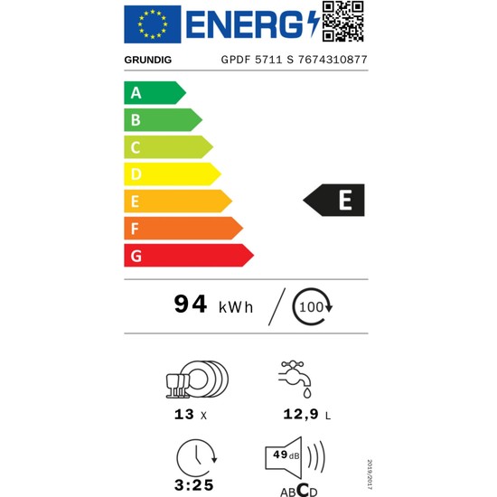 Grundig Gpdf 5711 S 5 Programlı Bulaşık Makinesi Silver Fiyatı