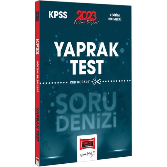 Yargı Yayınevi KPSS 2023 Eğitim Bilimleri Tüm Dersler Soru Kitabı