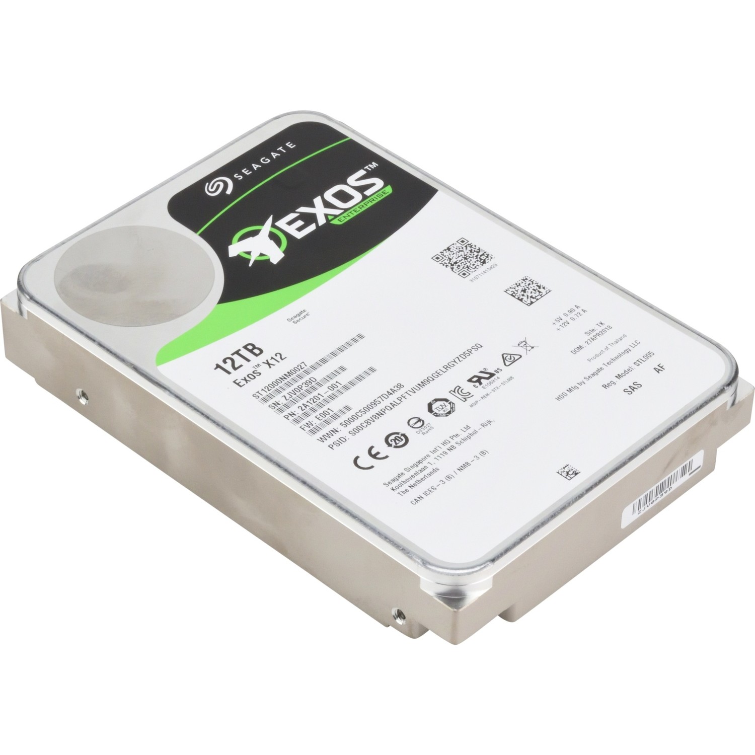 Seagate Exos 12TB 3 5 7200RPM 256MB Cache SAS HDD Fiyatı