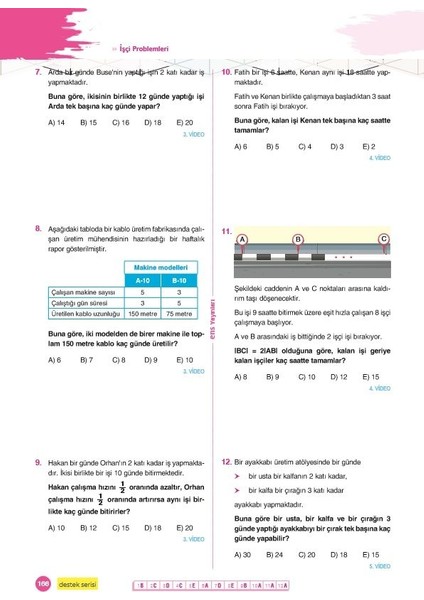 Ens Yay Nc L K Tyt Matematik Destek Soru Bankas F Hoca Kitab